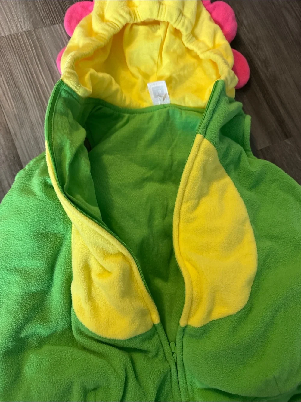 Carter’s Flower Halloween Costume baby 18 Months girls green hooded warm zip up